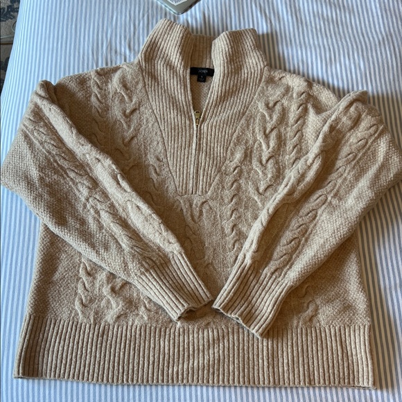J. Crew Sweaters - J. Crew Women's Tan Cable Knit Sweater